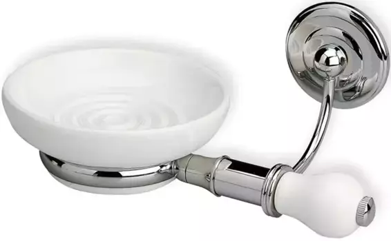 Мыльница Stil Haus Nemi N09(39) настенная, хром/белый