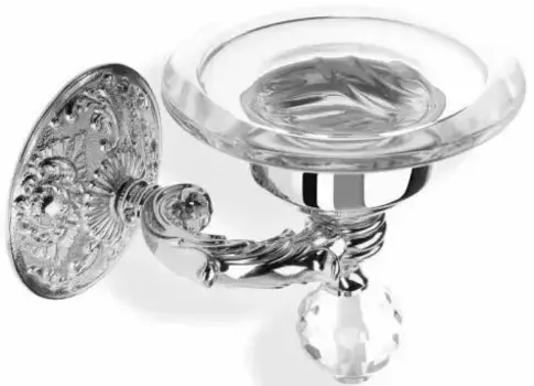 Мыльница Stil Haus Noto Light Murano NT09V(08) настенная, хром