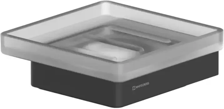 Мыльница Whitecross Cubo CU2420BL настенная, черный матовый