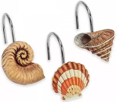 Набор из 12 крючков для шторки Avanti Seaside Vintage 13827G