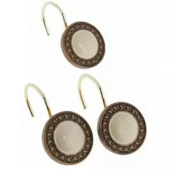 Набор из 12 крючков для шторки Carnation Home Fashions Andover Multi PHP-AND