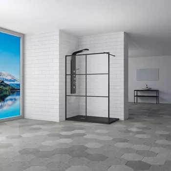 Неподвижная перегородка 100 см RGW WA-11-B Walk-in 32101110-84 прозрачное