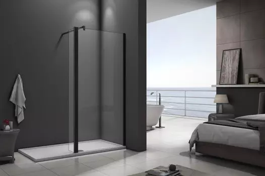 Неподвижная перегородка 90 см Good Door Walk In SP2-90-C-B прозрачное