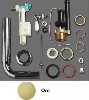 Низкая труба с механизмом слива Simas Arcade D23oro