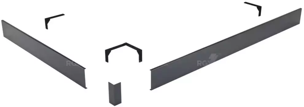 Панель для поддона 110x70 см RGW Stone Tray N/ST-21G 50231571-02