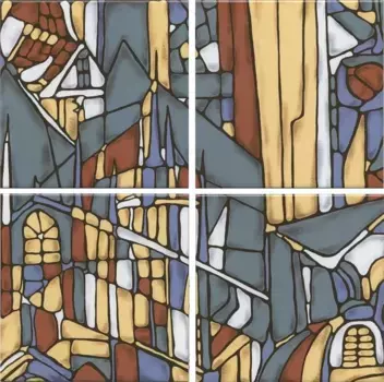 Пано OP/A203/4x/17000 Панно Витраж 30*30