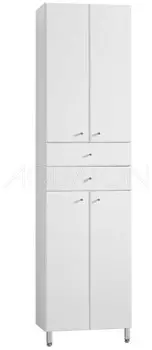 Пенал напольный белый глянец Акватон Симпл 1A122303SL010