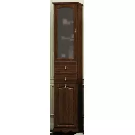 Пенал напольный орех антикварный с бельевой корзиной Opadiris Риспекто 00000000798