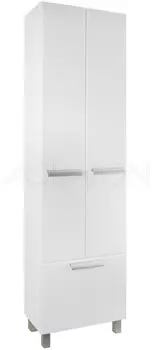 Пенал напольный с бельевой корзиной белый Акватон Альтаир 1A041803AR010