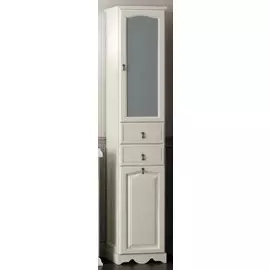 Пенал напольный слоновая кость с бельевой корзиной Opadiris Риспекто Z0000006259