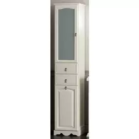 Пенал напольный слоновая кость с бельевой корзиной Opadiris Риспекто Z0000006258