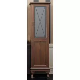 Пенал напольный светлый орех с бельевой корзиной Opadiris Борджи Z0000003720