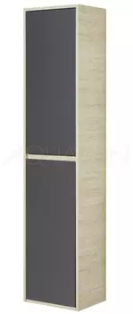 Пенал подвесной серый графит/дуб орегон L Акватон Лофт Урбан 1A248103LQX60