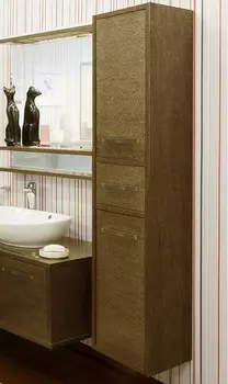 Пенал подвесной венге золотая патина R Sanflor Румба H0000000149