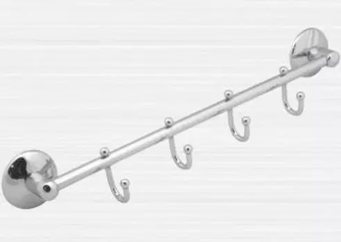 Планка с 4 крючками Rainbowl Otel 2583-4