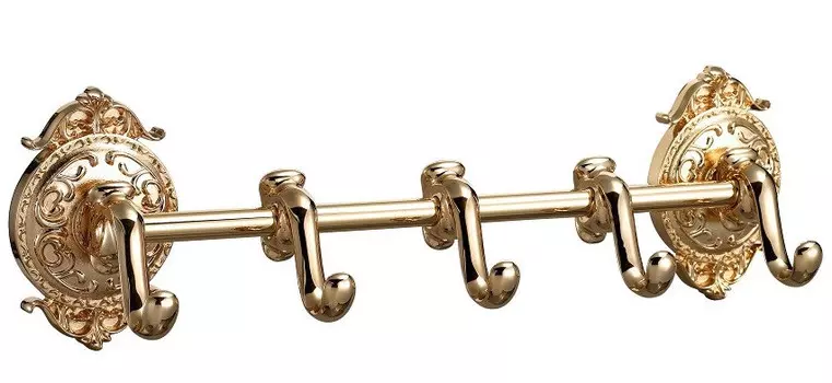 Планка с 5 крючками Hayta Classic Gold 13902-5/GOLD