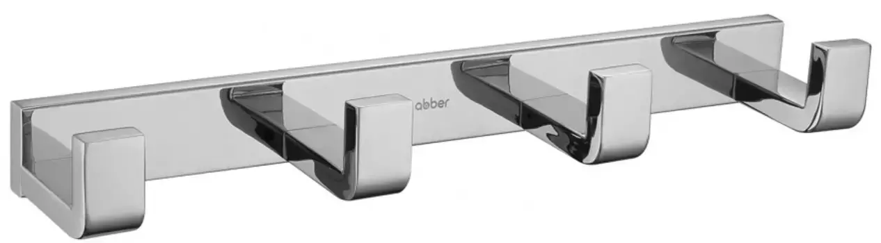 Планка с крючками Abber Westen AA1751 для ванны, хром
