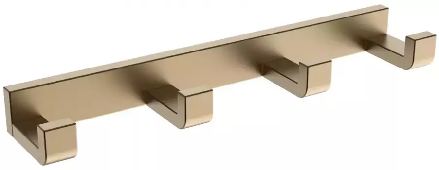 Планка с крючками Abber Westen AA1751G для ванны, золотой матовый