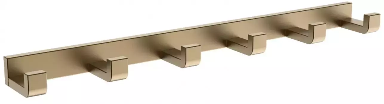 Планка с крючками Abber Westen AA1752G для ванны, золотой матовый