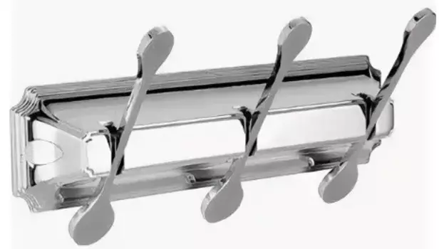 Планка с крючками Elghansa Hermitage HRM-730 для ванны, хром