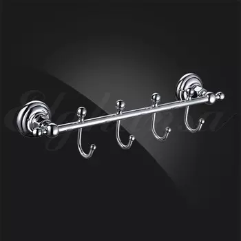 Планка с крючками Elghansa Praktic PRK-640 для ванны, хром