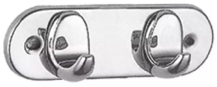 Планка с крючками Haiba HB1505-2 для ванны, хром
