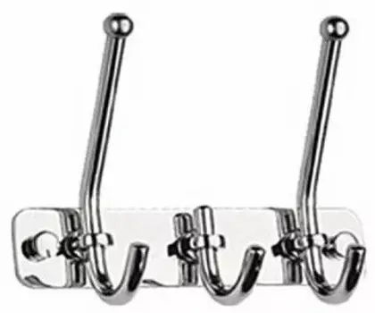 Планка с крючками Haiba HB201-3 для ванны, хром