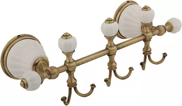 Планка с крючками Migliore Olivia ML.OLV-60.639.BI.BR для ванны, бронза