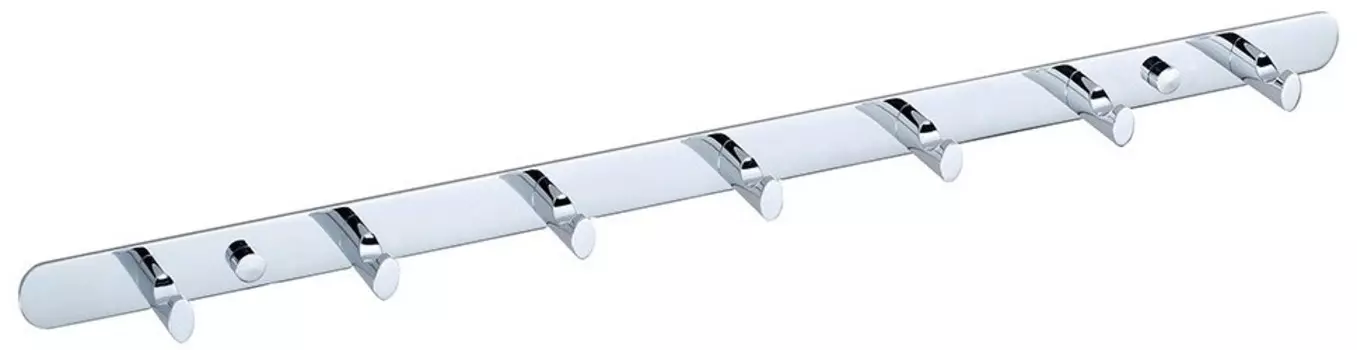 Планка с крючками Nofer Line 16508.B для ванны, хром