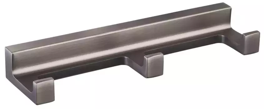 Планка с крючками Rav Slezak Nil NLA0105MG для ванны, оружейная сталь матовый