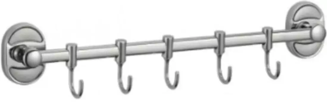 Планка с крючками РМС A5025 для ванны, хром
