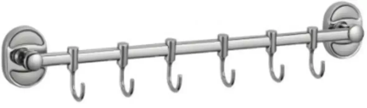 Планка с крючками РМС A5026 для ванны, хром
