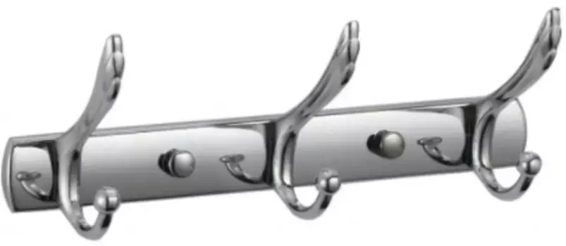 Планка с крючками РМС A5027 для ванны, хром