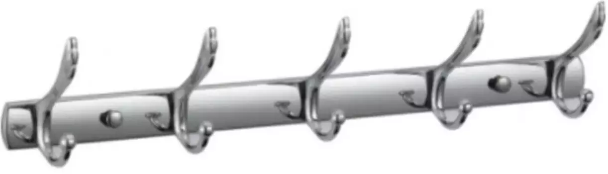 Планка с крючками РМС A5029 для ванны, хром