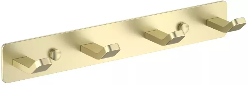 Планка с крючками Schein Klimt 9214BG для ванны, золотой матовый