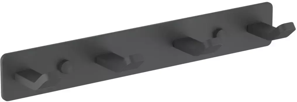 Планка с крючками Schein Klimt 9214MB для ванны, черный матовый