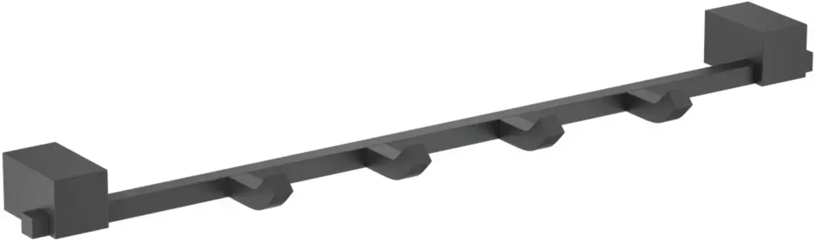 Планка с крючками Schein Rembrandt 061-4MB для ванны, черный матовый