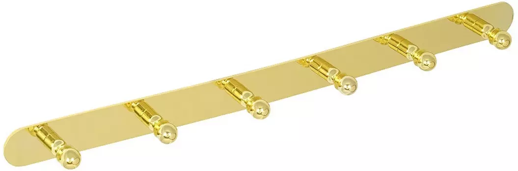 Планка с крючками Veragio Gialetta Dorato VR.GIL-6439.DO для ванны, золотой