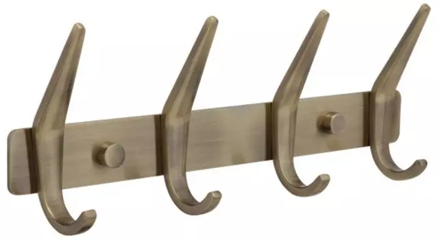 Планка с крючками Veragio Gifortes Bronzo VR.GFT-9074.BR для ванны, бронза