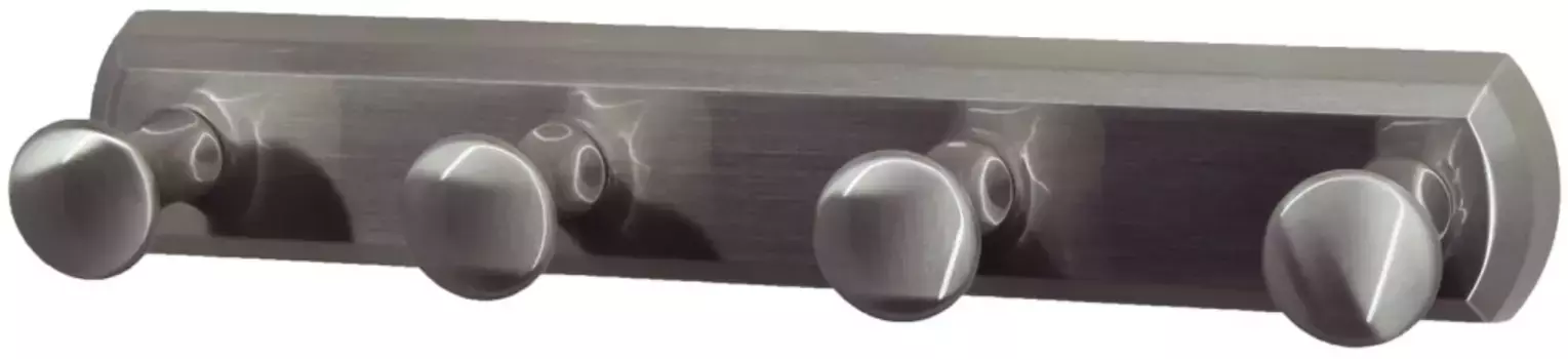 Планка с крючками WasserKRAFT Ammer K-1074N для ванны, никель