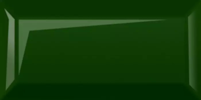 Плитка настенная Golden Tile Metrotiles Зеленый грань 10х20