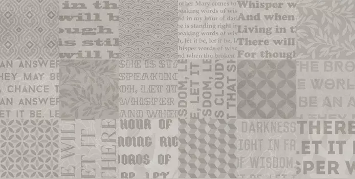 Плитка настенная Golden Tile Abba Patchwork серый 30х60