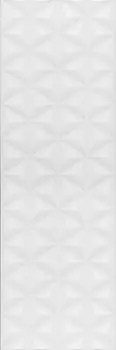 Плитка настенная Диагональ белый структура обрезной