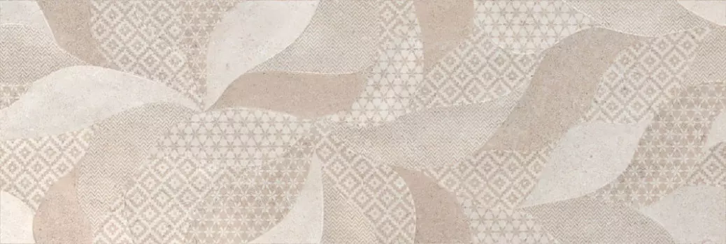 Плитка настенная Сидней 3Д бежевый 25х75