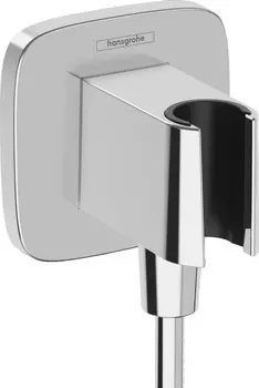 Подключение для душевого шланга с держателем Hansgrohe FixFit Q 26887000