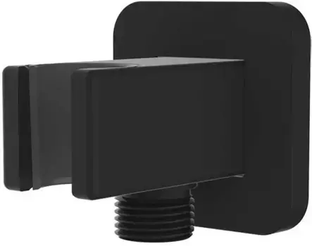 Подключение для душевого шланга с держателем Vincea VSC-32MB черный матовый