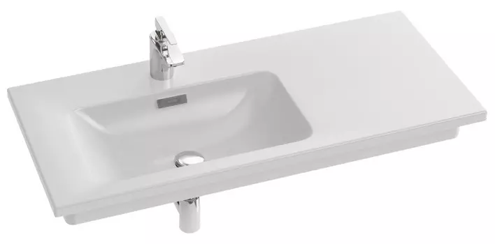 Подвесная раковина столешница для установки на мебель 100х46 см Jacob Delafon Vox EXAC112-Z-00