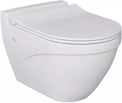 Унитаз подвесной Ambassador Nord 133T20001 безободковый, белый глянец