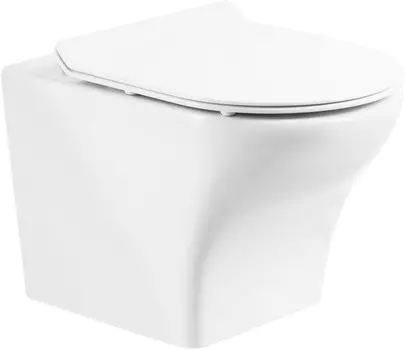 Подвесной безободковый унитаз BelBagno Kraft BB064CHR