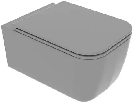 Унитаз подвесной GSG Brio BRWCSO020 безободковый, цемент матовый